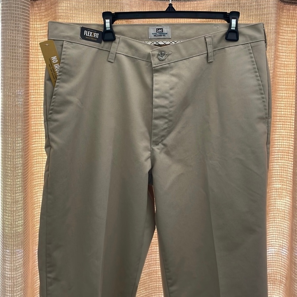 Lee Flat Front Khaki relaxed fit pants